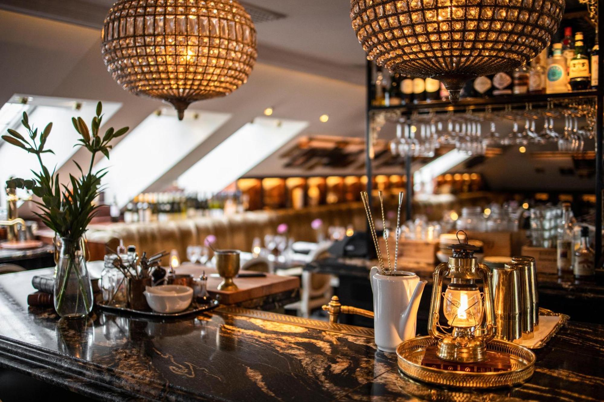 Hotel Pigalle Göteborg Exteriér fotografie The bar at the restaurant